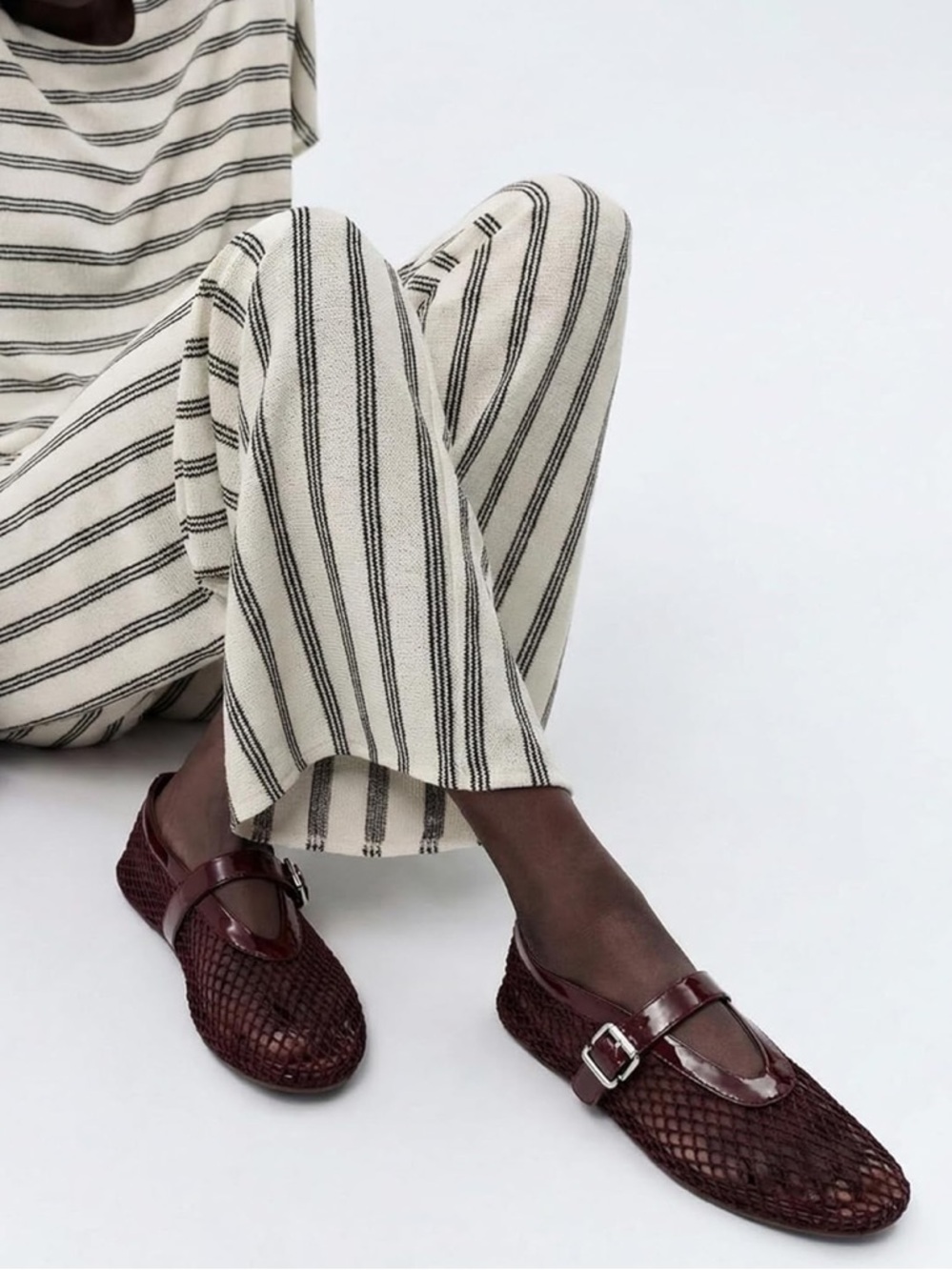 Mesh Buckle Strap Mary Jane’s